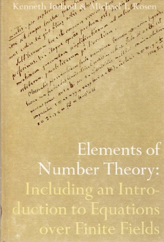 Elements of number theory;: Including an introduction to equations over finite fields