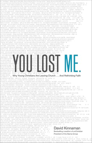 You Lost Me: Why Young Christians Are Leaving Church . . . and Rethinking Faith