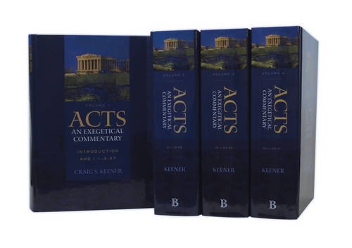 Book Cover Acts: An Exegetical Commentary (4 Vol Set)