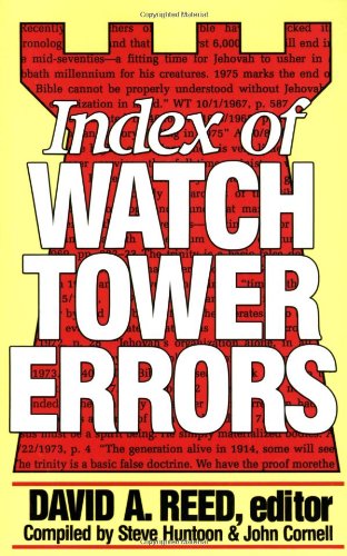 Index of Watchtower Errors 1879 to 1989