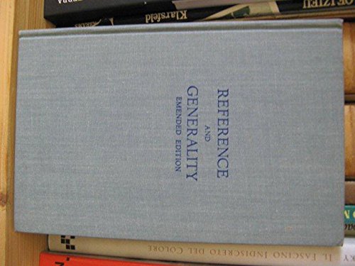 Reference and Generality: An Examination of Some Medieval and Modern Theories