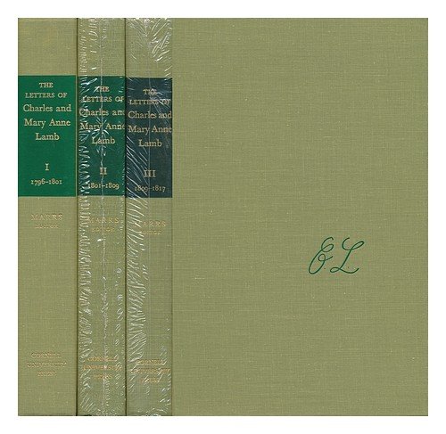The Letters of Charles and Mary Anne Lamb, Volume 1: Letters of Charles Lamb 1796-1801