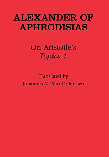 On Aristotle's "Topics 1" (Ancient Commentators on Aristotle)