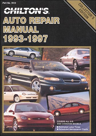 Chilton's Auto Repair Manual, 1993-97 - Perennial Edition (Chilton's Auto Service Manual)