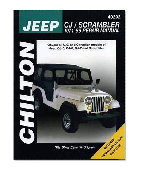 Book Cover Jeep CJ/Scrambler, 1971-86 (Chilton Total Car Care Series Manuals)