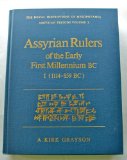 Assyrian Rulers Early 1st Millennium B.C., Vol. 2 (Royal Inscriptions of Mesopotamia Assyrian Period, Vol. 3) (v. 2)