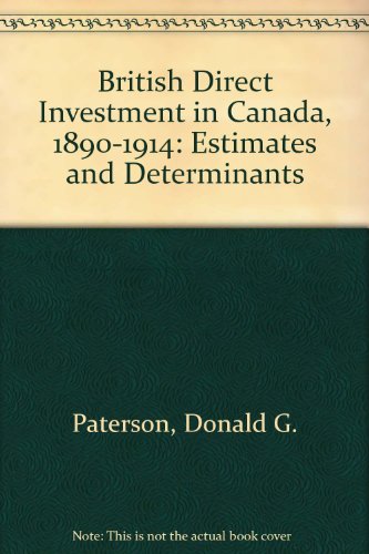 British direct investment in Canada, 1890-1914