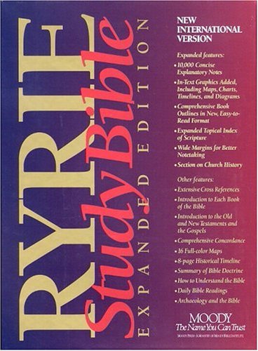 Ryrie Study Bible NIV Genuine Leather Burgundy- Red Letter (Ryrie Study Bibles)