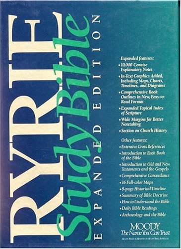 Ryrie Study Bible/New American Standard/Black Bonded Red Letter
