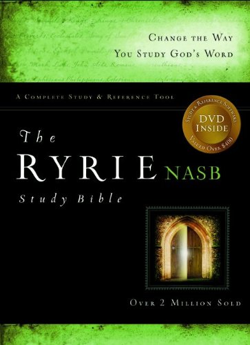 The Ryrie NAS Study Bible Bonded Leather Black Red Letter Indexed