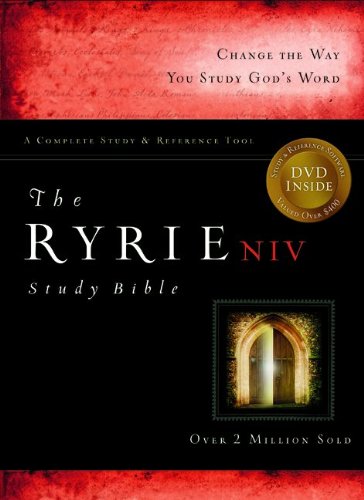 The Ryrie NIV Study Bible Bonded Leather Black Red Letter