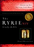 The Ryrie NIV Study Bible Bonded Leather Black Red Letter