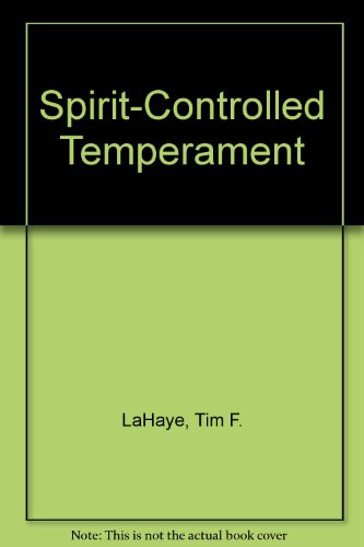 Spirit-Controlled Temperament