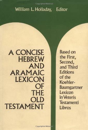 Book Cover A Concise Hebrew and Aramaic Lexicon of the Old Testament (English, Hebrew and Aramaic Edition)