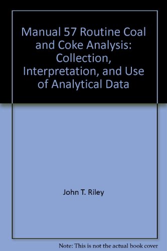 Manual Routine Coal and Coke Analysis: Collection, Interpretation, and Use of Analytical Data