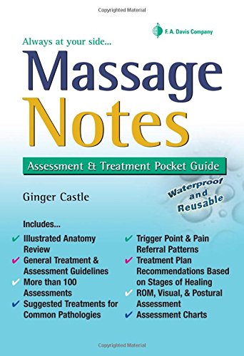 Book Cover Massage Notes: A Pocket Guide to Assessment & Treatment (Fa Davis's Notes Book)
