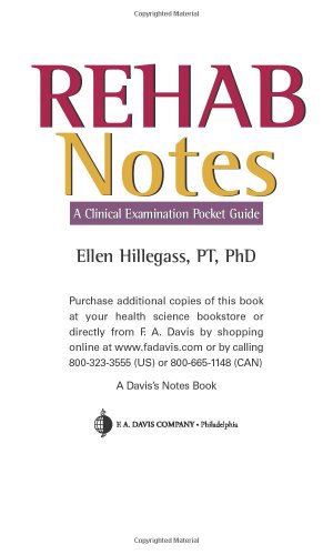 Rehab Notes: Evaluation and Intervention Pocket Guide (Davis Notes)