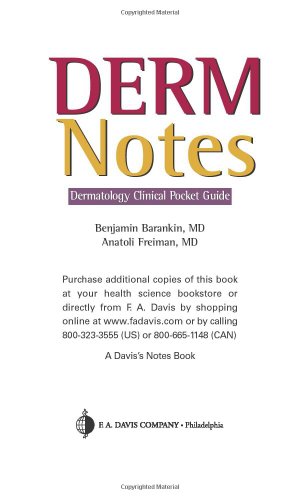 Derm Notes: Dermatology Clinical Pocket Guide (Davis's Notes)