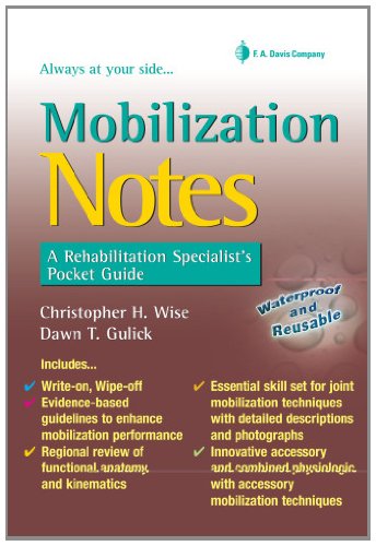 Book Cover Mobilization Notes: A Rehabilitation Specialist's Pocket Guide (Davis's Notes)