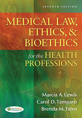 Book Cover Medical Law, Ethics, & Bioethics for the Health Professions