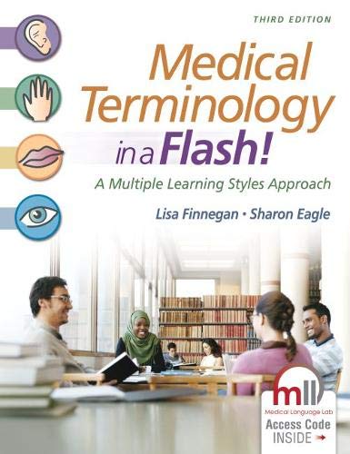 Book Cover Medical Terminology in a Flash!: A Multiple Learning Styles Approach