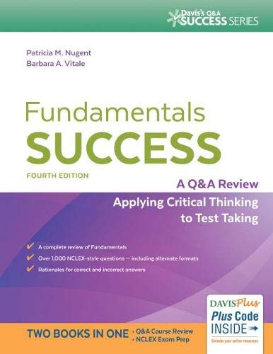 Book Cover Fundamentals Success: A Q&A Review Applying Critical Thinking to Test Taking