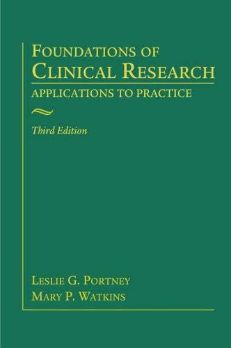 Book Cover Foundations of Clinical Research: Applications to Practice
