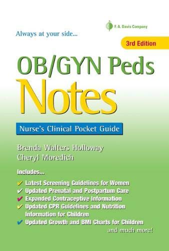 Book Cover OB/GYN Peds Notes: Nurse's Clinical Pocket Guide