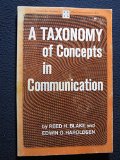 A Taxonomy of Concepts in Communication (Communication Arts Books)