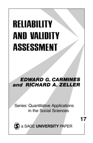 Book Cover Reliability and Validity Assessment (Quantitative Applications in the Social Sciences)