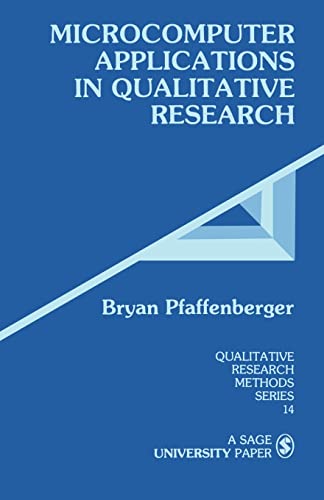 Microcomputer Applications in Qualitative Research (Qualitative Research Methods)
