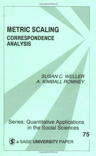 Metric Scaling: Correspondence Analysis (Quantitative Applications in the Social Sciences)