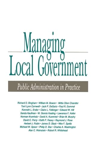 Managing Local Government: Public Administration in Practice
