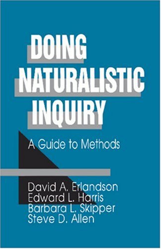 Doing Naturalistic Inquiry: A Guide to Methods