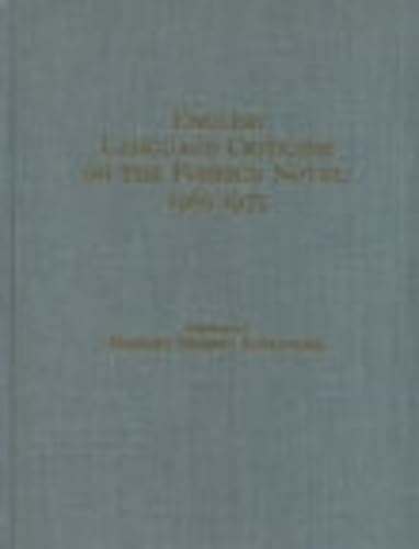 English Language Criticism Foreign Novel: 1965-1975
