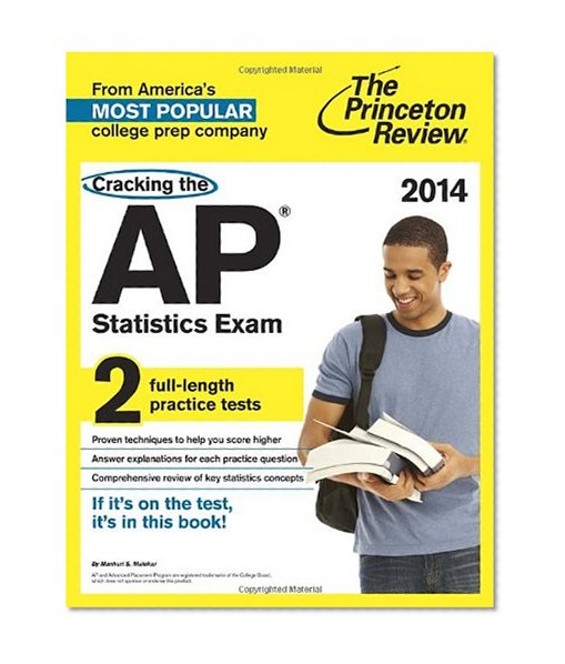 Book Cover Cracking the AP Statistics Exam, 2014 Edition (College Test Preparation)