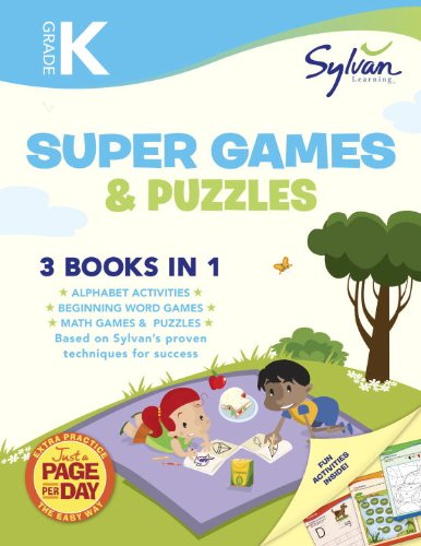 Kindergarten Super Games & Puzzles (Sylvan Super Workbook) (Language Arts Super Workbooks)