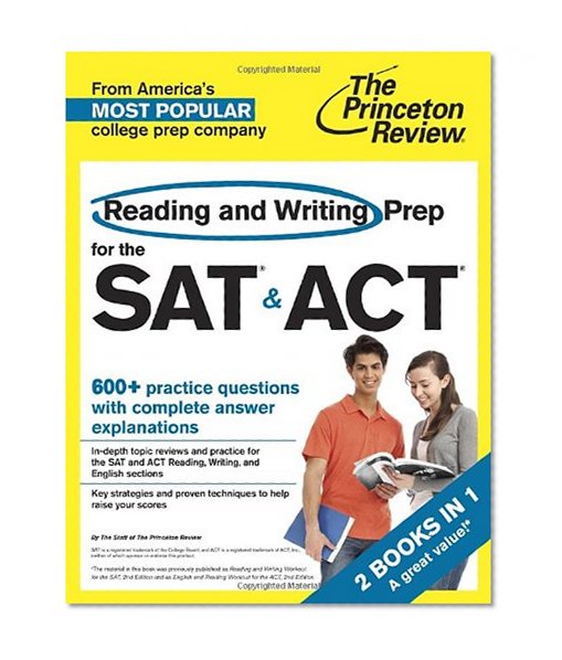 Reading and Writing Prep for the SAT & ACT: 2 Books in 1 (College Test Preparation)