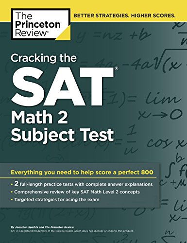 Book Cover Cracking the SAT Math 2 Subject Test (College Test Preparation)