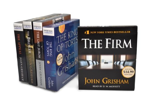 John Grisham CD Audiobook Bundle #1: The Firm; The King of Torts; The Last Juror; The Broker; The Appeal