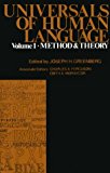 Universals of Human Language, Volume 1: Method and Theory
