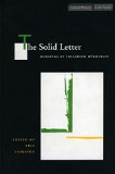 The Solid Letter: Readings of Friedrich Holderlin (Cultural Memory in the Present)