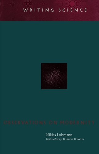 Observations on Modernity (Writing Science)
