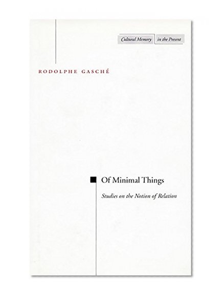 Of Minimal Things: Studies on the Notion of Relation (Cultural Memory in the Present)