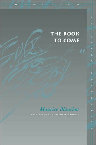 The Book to Come (Meridian: Crossing Aesthetics)