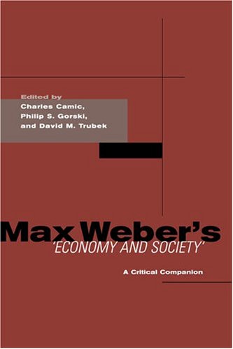 Book Cover Max Weber's Economy and Society: A Critical Companion