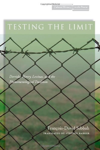 Testing the Limit: Derrida, Henry, Levinas, and the Phenomenological Tradition (Cultural Memory in the Present)