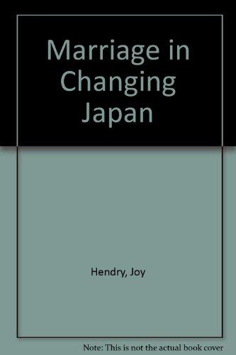 Marriage in Changng Japan (Tut books. S)