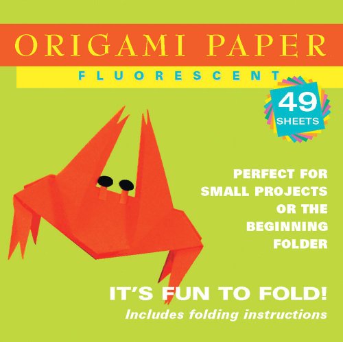 Origami Paper Fluorescent 6 3/4" 49 Sheets (Origami Paper Packs)