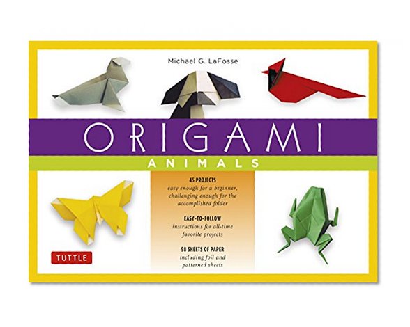 Origami Animals Kit: Make Colorful and Easy Origami Animals: Kit Includes Origami Book, 98 High-Quality Papers and 45 Original Projects